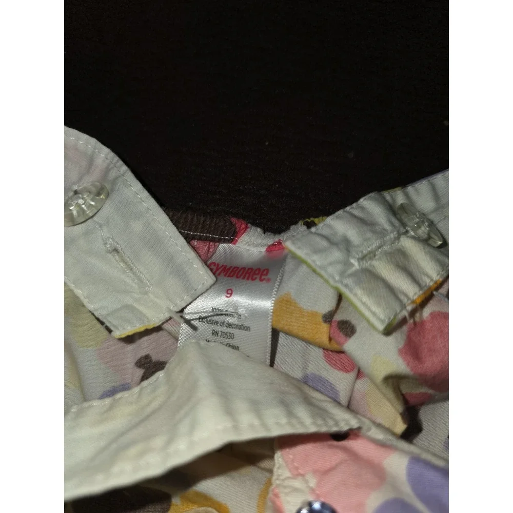 Gymboree glamour safari floral top size 9